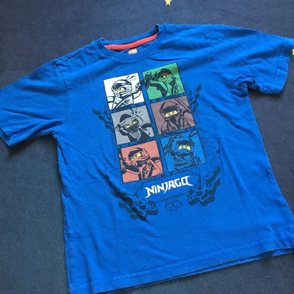 Lego Ninjago Boys T-Shirt Blue 7T - Picture 1 of 3